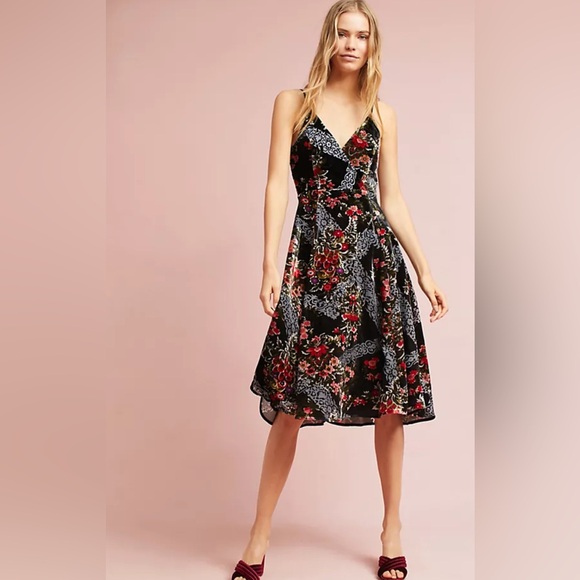 Anthropologie Dresses & Skirts - Anthropologie Floral Burnout Slip Dress